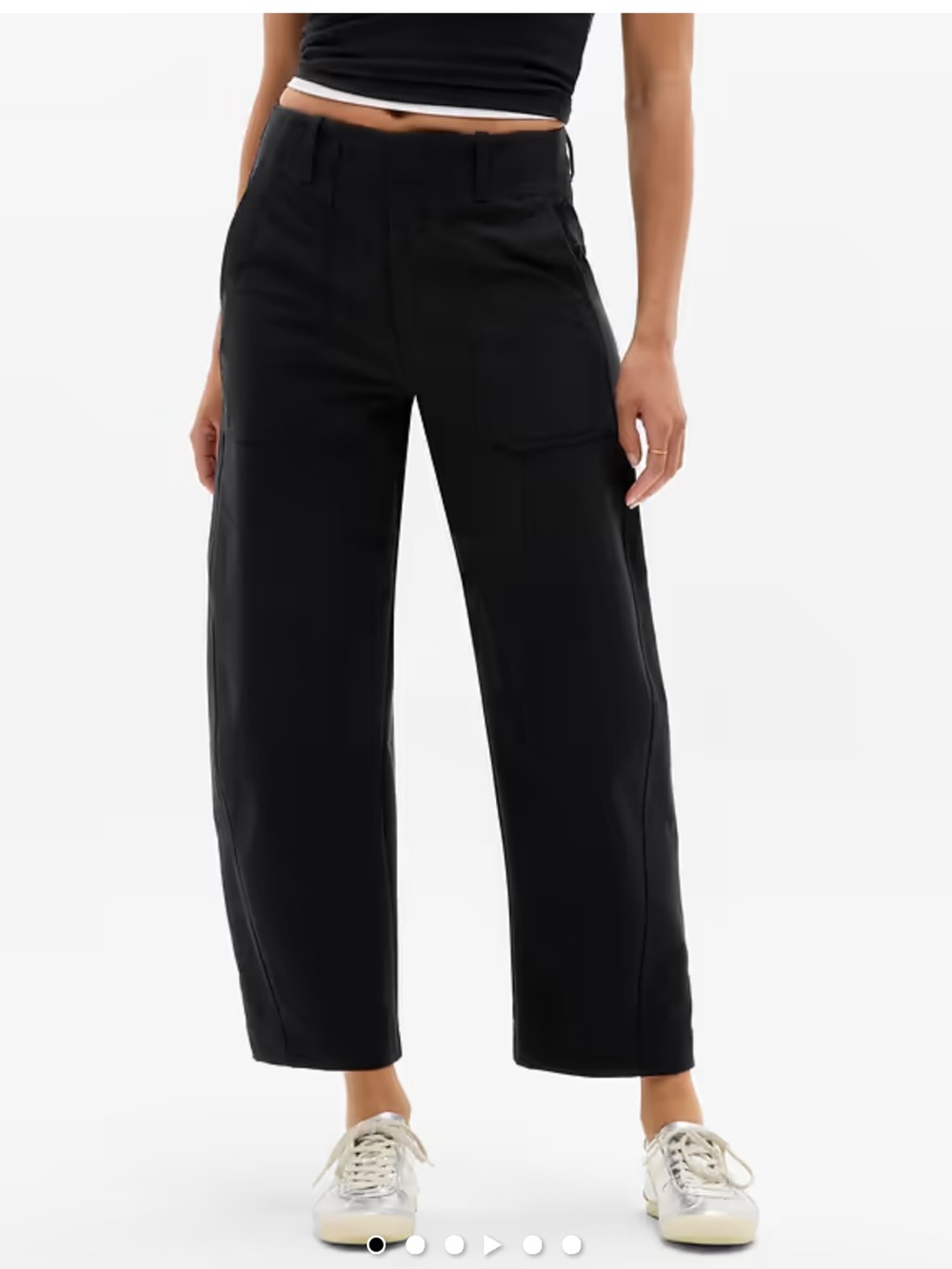 Athleta Skyline High-Rise Barrel Leg Pants - Black Women’s Size 4